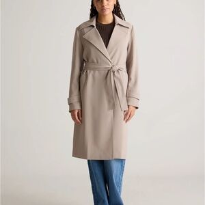 Crepe Trench Coat